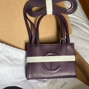 Telfar Eggplant small bag